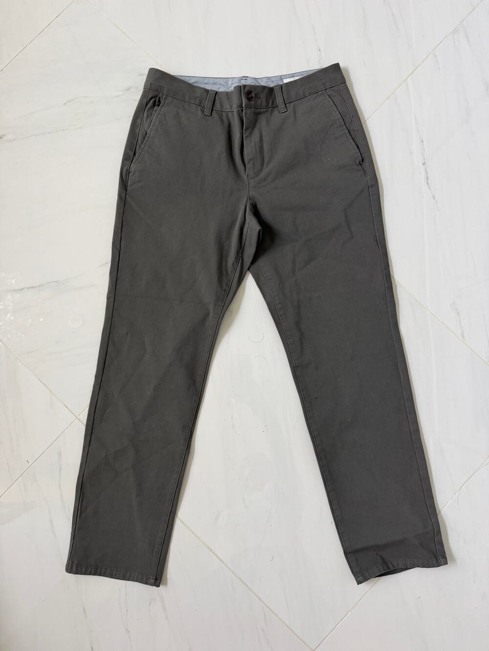 Bonobos Grey Slim Fit 4-Way Stretch Chinos 30x28